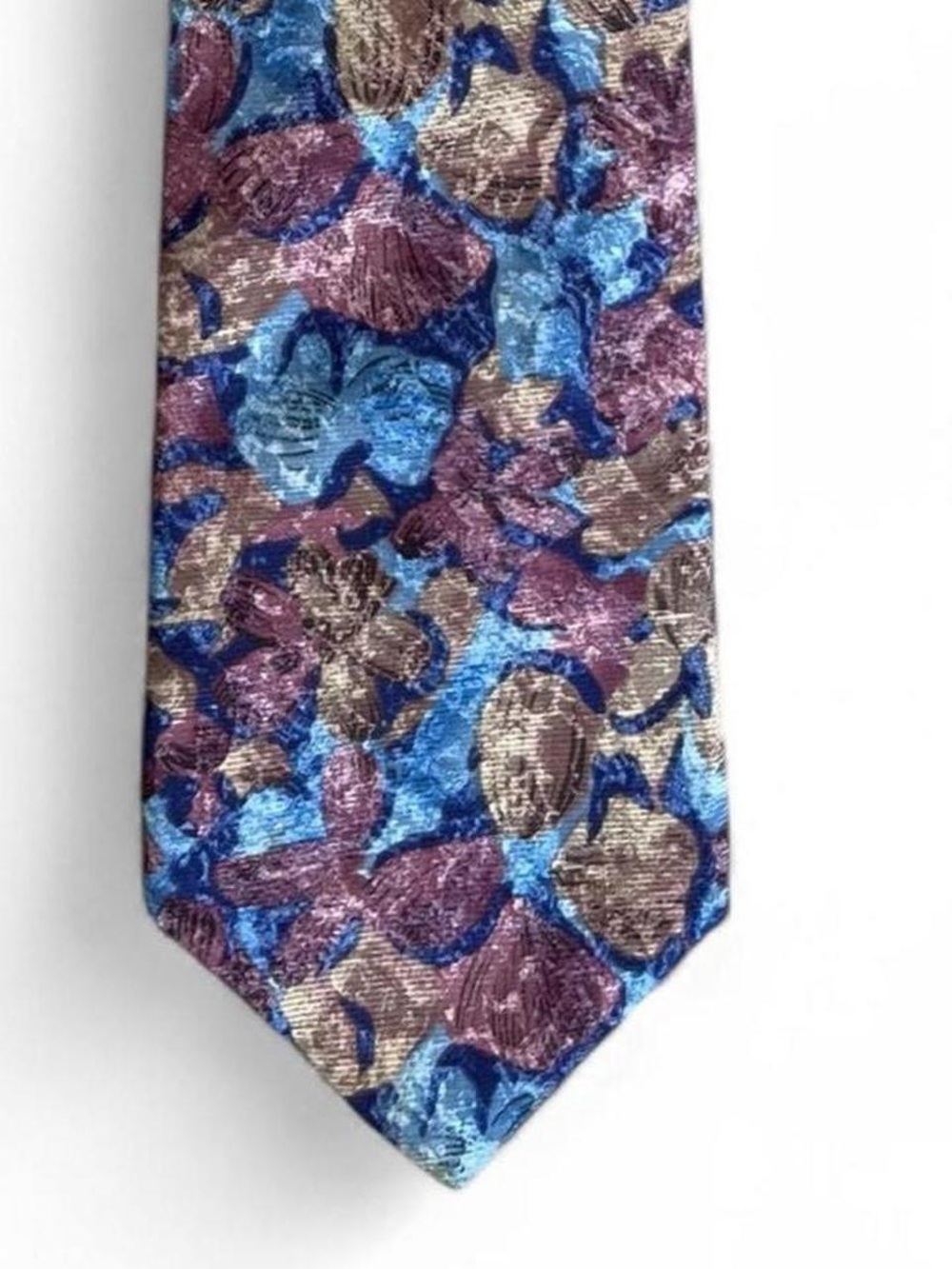Vintage Principe 100% Silk Floral Tie Retro Classic Designer Office Statement